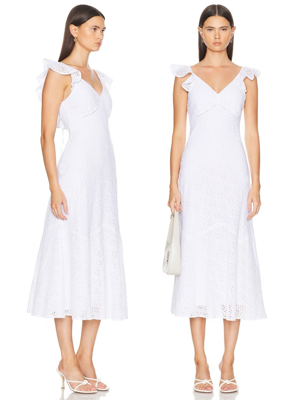 Polo Ralph Lauren • Embroidered Eyelet Cotton Dress white broderie anglaise - Picture 10 of 15